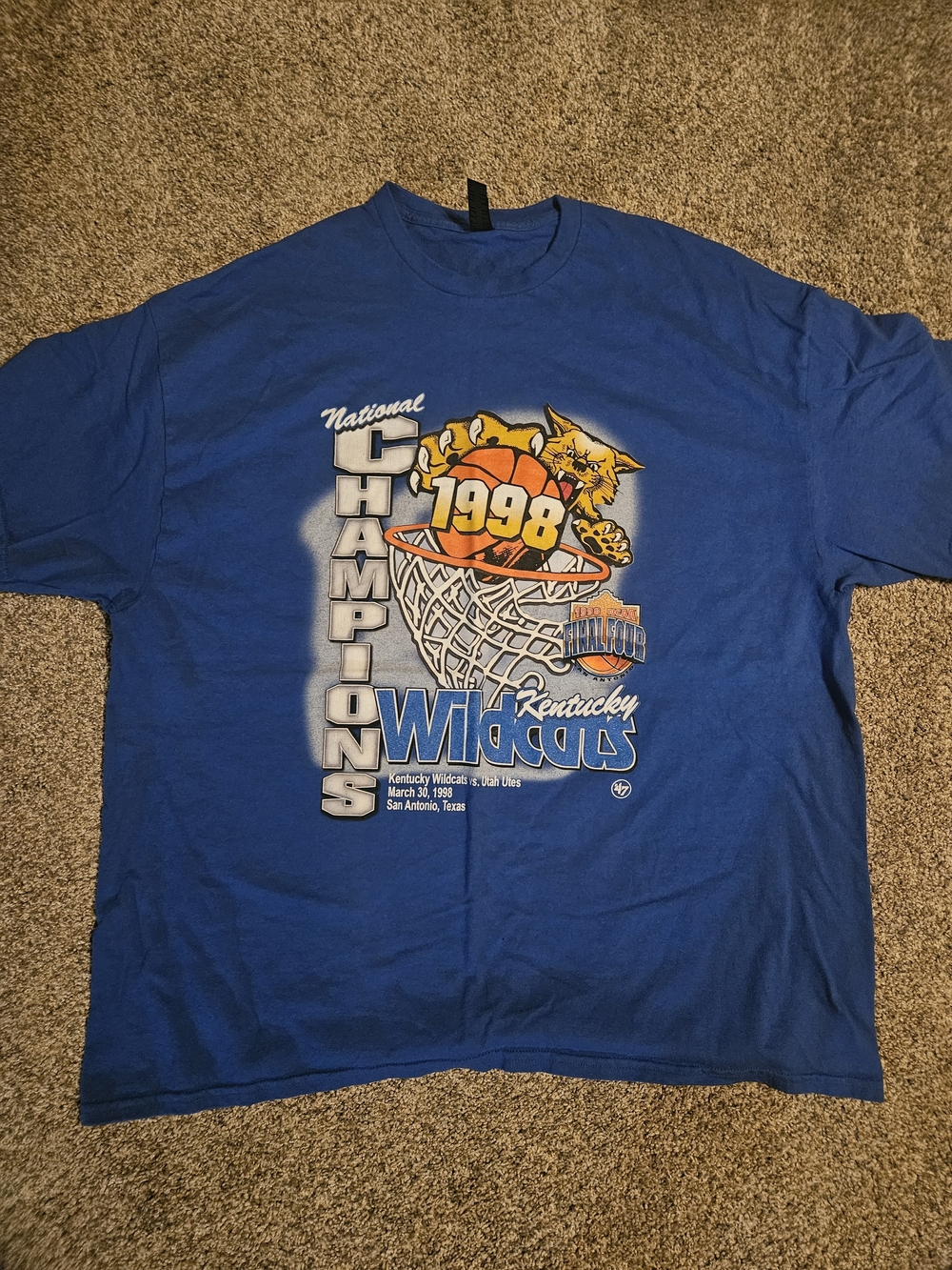 1998 Kentucky Wildcats Heavy Cotton Crew Neck Tee